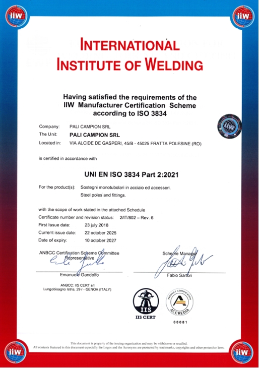 Campion ISO3834-2 IIW